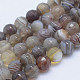 Chapelets de perles en agate naturelle du Botswana G-L478-38-6mm-1