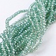 1 Strand Electroplate Glass Beads Strands X-EGLA-J025-F21-1