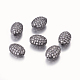 Perles de zircone cubique micro pave en Laiton X-ZIRC-F001-54B-1