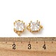 Подвески из латуни с микропаве из циркония KK-R210-02G-3