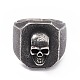 Перстень из нержавеющей стали 304 с черепом RJEW-F137-02AS-2