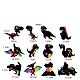 Царапина радуга живопись искусство бумага KICR-PW0001-06-1
