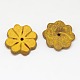 Perles de fleurs en noix de coco des accessoires de bijoux en bois teint COCO-O001-F01-2
