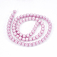 Umweltfreundliche runde Perlenstränge aus gefärbtem Glasperlen HY-A002-6mm-RB013-2