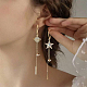 Benecreat 20 pièce de véritables crochets de boucles d'oreilles plaqués or 14 carats KK-BC0008-53-5
