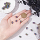 Nbeads 30 pièces placage en rack perles en alliage de couleur arc-en-ciel PALLOY-NB0003-88-3