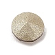 Apuntado hacia atrás & dorso plateado Diamante de imitación de cristal Cabujones GLAA-B012-60A-3