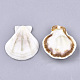Natural Scallop Shell Beads SSHEL-S258-52-2