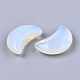 Pierres de paume de poche en cristal opalite en forme de lune X-G-T132-001K-2