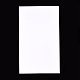 紙のピアスディスプレイカード  長方形  ホワイト  110x65x0.45mm  穴：1.6mm CDIS-H001-06-2