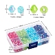 8 style bicône ab couleur perles acryliques transparentes écologiques TACR-YW0001-37B-3