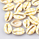 Perlas de concha de cowrie impresas SHEL-S274-03-2