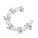 Angel Fairy Shape Electroplate Transparent Glass Beads Strands AJEW-JB01181-03-2