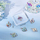Sunnyclue 6 piezas 6 estilos colgantes de chips de piedras preciosas naturales y sintéticas G-SC0001-91-7