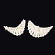 Handgefertigte geflochtene Perlen aus Rohrgeflecht / Rattan WOVE-T005-23B-2