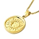 Collane con ciondolo in acciaio inossidabile 304&nbsp;NJEW-K264-01G-2