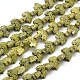 White Bear Natural Serpentine/Green Lace Stone Beads Strands G-A128-AL04-1