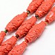 Synthetic Coral Carven Beads Strands CORA-G113-03-1