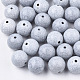 Perles acryliques opaques craquelées CACR-S008-46-1