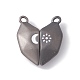 Love Heart Alloy Magnetic Clasps FIND-C013-02C-1