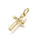 Латунные микро проложить кубического циркония подвески KK-Z100-39G-01-2