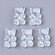 Transparent Epoxy Resin Cabochons CRES-N025-04-2