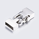 304 Stainless Steel Snap Lock Clasps STAS-P180-23P-1