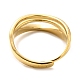 304 anillo ajustable hueco de acero inoxidable para mujer RJEW-C016-08G-3