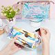 CRASPIRE 4Pcs 2 Styles Holographic Makeup Bag Clear Cosmetic Pouchr Laser Portable TPU Transparent Waterpoof Storage Wash Bag Skinny Glitter Pencil Case for Home Office Purse Diaper MRMJ-CP0001-17-3