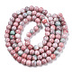 Opaque Crackle Glass Round Beads Strands X-GLAA-T031-01J-3