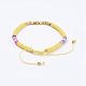 Bracelets de perles tressées réglables BJEW-JB05098-02-2