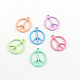 Lovely Peace Sign Pendants for Necklace Making PALLOY-2092-M-LF-1
