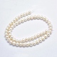 Fili di perle di perle d'acqua dolce coltivate naturali PEAR-F007-56-01-2