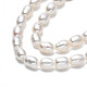 Fili di perle di perle d'acqua dolce coltivate naturali PEAR-N012-04D-4