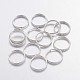 Silver Color Plated Iron Split Rings X-JRDS10mm-1