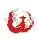 Spille smaltate di volpe a nove code di animali mitici in stile cinese JEWB-H017-03EB-04-1