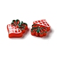 Cabujones navideños de resina opaca RESI-K019-32-3