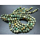 Fili di perle naturali di turchese africano (diaspro) TURQ-G037-12mm-2