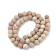 Chapelets de perles en pierre en bois naturel G-T106-262-3