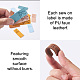 Biyun 60шт 10 цвета кожаные этикетки из микрофибры DIY-BY0001-08-4
