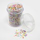 1 Box Transparent Frosted Two Cut Glass Seed Beads DIY Loose Spacer Tube Glass Seed Beads SEED-X0005-11-QBM-B-2