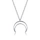 925 подвесные стерлингового серебра ожерелья NJEW-BB44290-1