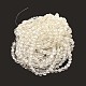 Chapelets de perles rondes bicolores en verre craquelé X-GLAA-F034-10mm-05-3