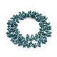 Imitation jade opaque couleur unie perles de verre brins EGLA-L020-NB-O13-3