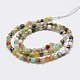 Faceted Natural Fire Crackle Agate Beads Strands G-F447-4mm-B01-2