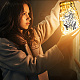 Film de lampe en pvc pour bricolage lumière colorée lampe suspendue bocal en verre dépoli DIY-WH0408-018-6