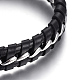 Bracelets de cordon en cuir BJEW-E352-35P-2