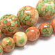 Synthetic Ocean White Jade Beads Strands G-S252-10mm-14-1