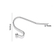 Crochets d'oreilles en 304 acier inoxydable STAS-S111-005-3