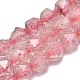 Chapelets de perles aux fraises en quartz naturel G-K303-B10-8mm-1